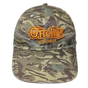 O'Reilly Auto Parts Strapback Baseball Cap Multi One Size Adjustable Camouflage
